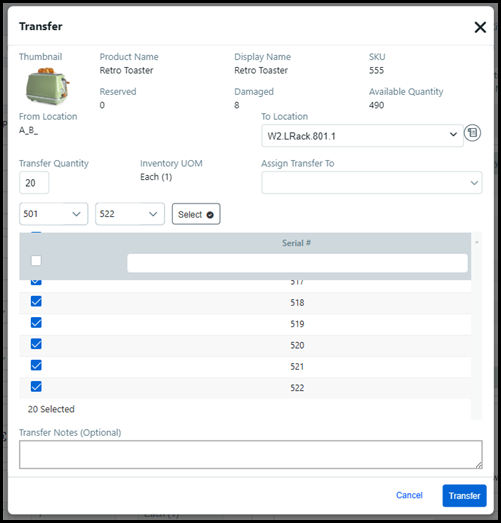 Inventory Serialization